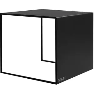 Table basse carré en métal noir 2 Wall - Custom Form pas cher