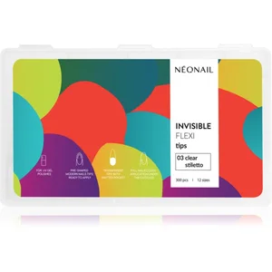 Comparateur de prix : NEONAIL Flexi Tips Invisible Faux ongles type 03 Clear Stiletto 300 pc...