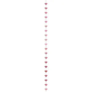 Partydeco Guirlande de Coeur verticale - Or rose - 3 mètres pas cher