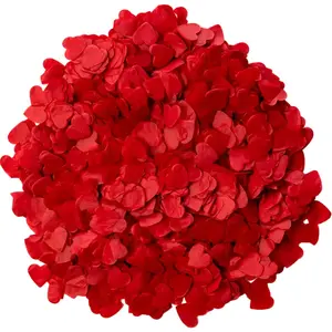 PartyDeco CONFETTIS PAPIER DE SOIE CUR 1.6CM 15G ROUGE pas cher