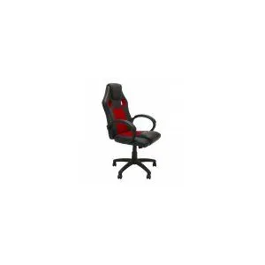 Topeshop Fotel Enzo Czer-czar Chaise Et Fauteuil De Bureau Siège Remb pas cher
