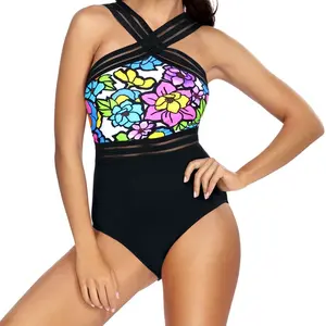 Lorin - Maillot de Bain 1 pièce Millie noir/multicolore 42 pas cher