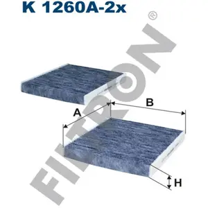 Comparateur de prix : Filtre d'habitacle (filtre à pollen) FILTRON K1260A-2X