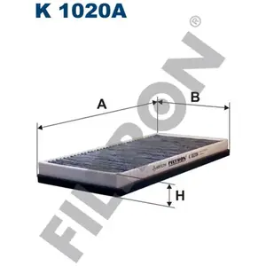 Filtre à air cabine arrêt de l'essieu sur cadre-filtron k1020A