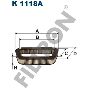 Filtre d'habitacle (filtre à pollen) FILTRON K1118A pas cher