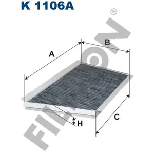 Filtron Filtre d'habitacle pour MERCEDES-BENZ: Classe CLK, Classe C, Classe CLC (Ref: K 1106A) pas cher
