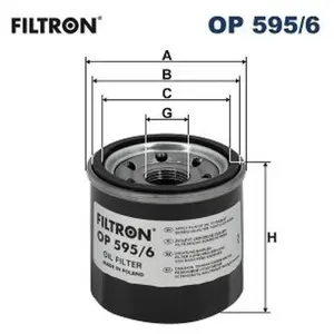Filtre À Huile Op 595/6 Filtron Mazda Filtron Op595/6 pas cher