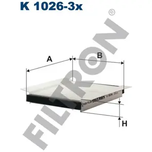 FILTRON K1026-3x Chauffage pas cher