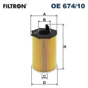 Filtre À L'Huile Oe 674/10 Filtron Hyundai; Kia Filtron Oe674/10 pas cher