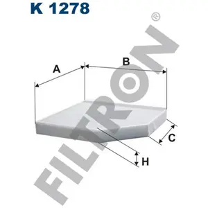 Filtre d'habitacle (filtre à pollen) FILTRON K1278 pas cher