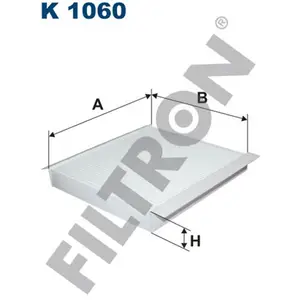 Filtre d'habitacle (filtre à pollen) FILTRON K1060 pas cher