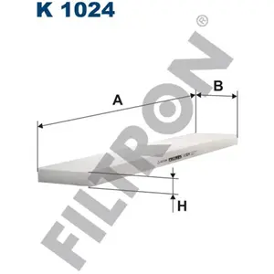 Comparateur de prix : Filtre d'habitacle (filtre à pollen) FILTRON K1024