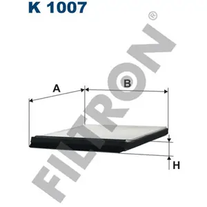 Comparateur de prix : Filtre d'habitacle (filtre à pollen) FILTRON K1007