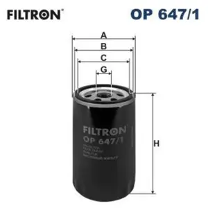 Filtre à huile FILTRON OP 647/1 pas cher