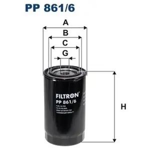Filtron Filtre à carburant, pp861/6