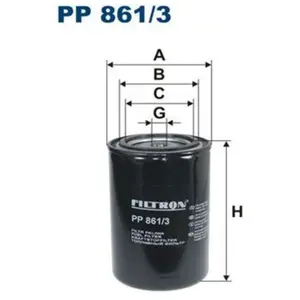 Filtron Filtre à carburant, pp861/3 pas cher