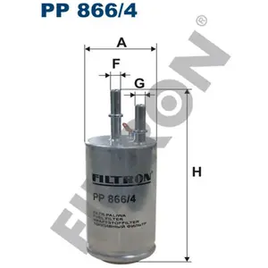Filtron Filtre à carburant pour VOLVO: S60, V60, S80, XC 60, V70 (Ref: PP 866/4)