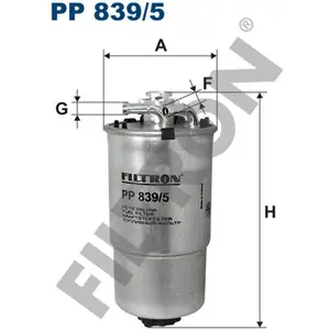 Comparateur de prix : Filtron Filtre à carburant pour VOLKSWAGEN: Polo & SKODA: Fabia & SEAT: Cordoba, Ibiza (Ref: PP 839/5)