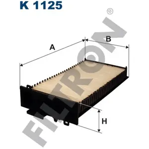 Filtre d'habitacle (filtre à pollen) FILTRON K1125 pas cher