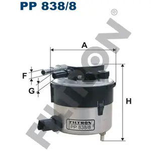 Filtron Filtre à carburant, pp838/8