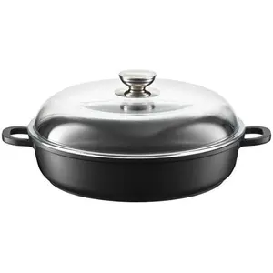 Poêle profonde no-name aluminium coulé antiadhésif 26 cm   pas cher