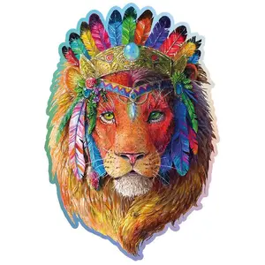 Puzzle bois - - lion mystic l (250 pcs) pas cher
