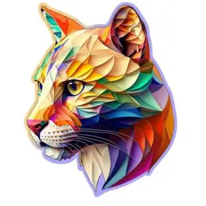 WOODEN PUZZLE EN BOIS ¿ PUMA ¿ 150 PCS 15 PCS UNIQUES pas cher