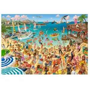 Art Collection - Amusement à la Plage 1000 Pièces Castorland pas cher