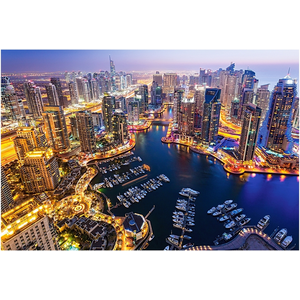Dubaï à la nuit, puzzle 1000 pièces - Castorland Puzzle - C-103256-2 pas cher