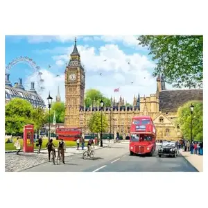 Matinée Bien Remplie à Londres 1000 Pièces Castorland pas cher