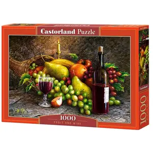 Castorland- Fruit and Wine-1000 Pieces Puzzle, C-104604-2, coloré pas cher