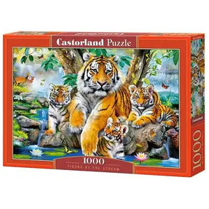 Comparateur de prix : Tigers By The Stream, Puzzle 1000 Teile - Castorland