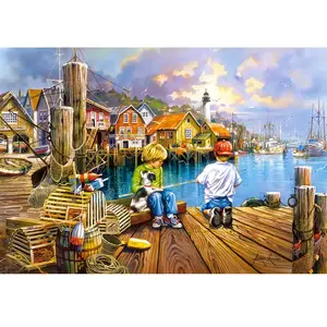 Puzzle Castorland At the Dock - Art - 1000 pièces - Enfants et adultes