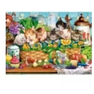 Puzzle 200 pièces - CASTORLAND - Chatons qui font la sieste - Animaux - Enfant - Intérieur pas cher