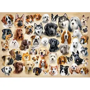 Castorland Puzzle 200 pièces : Collage avec des Chiens Coloris Unique pas cher