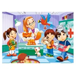 At The Animal Doctor, Puzzle 60 Teile - Castorland pas cher