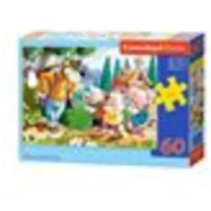 Castorland Puzzle 60 pièces : Les trois petits cochons