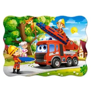Castorland Puzzle 30 pièces : Les pompiers à la rescousse pas cher