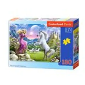 Puzzle 180 pièces - CASTORLAND - Mon amie la Licorne - Fantastique - Enfant - 7 ans et plus