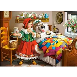 Castorland Puzzle 120 pièces : Le Petit Chaperon Rouge et le Grand Méchant Loup