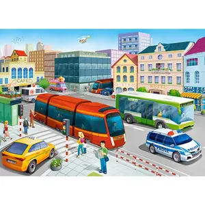 Castorland Puzzle 120 pièces : Centre ville pas cher