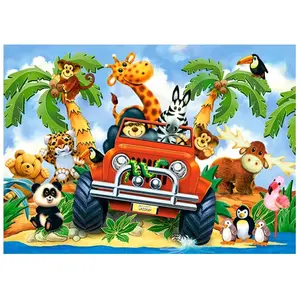 Castorland jigsaw premium maxi 40 pc - softies on safari pc-040131 pas cher