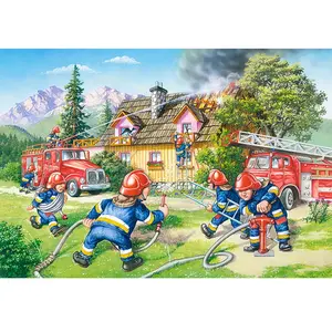 CASTORLAND Au Feu les Pompiers Puzzle 40 pièces Maxi pas cher