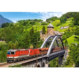 Comparateur de prix : Train sur le pont, puzzle 500 pièces  - Castorland Puzzle  - B-52462 