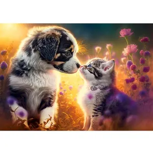 Puzzle 500 pièces - Castorland - Nouvelle Amitié - Coloris Unique - Pour Enfant de 10 ans et plus pas cher