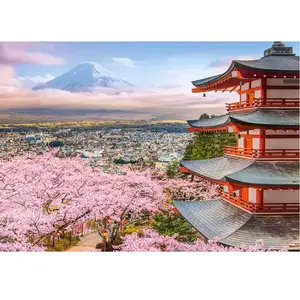 Castorland Puzzle 500 pièces : Le printemps au Japon pas cher