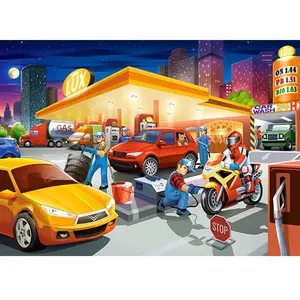 Castorland Puzzle 60 pièces : Station service