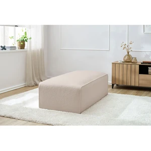 Pouf pour canapé modulable MEGEVE tissu bouclette Beige BOBOCHIC TU pas cher
