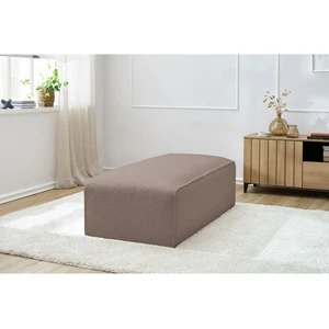 Pouf pour canapé modulable MEGEVE tissu bouclette Marron BOBOCHIC TU pas cher