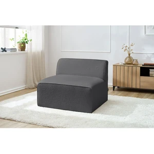 Chauffeuse 1 place pour canapé modulable MEGEVE tissu bouclette Bobochic pas cher